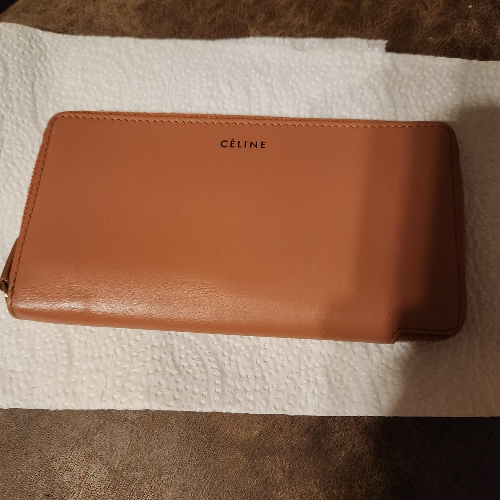 Celine Tan Leather Wallet